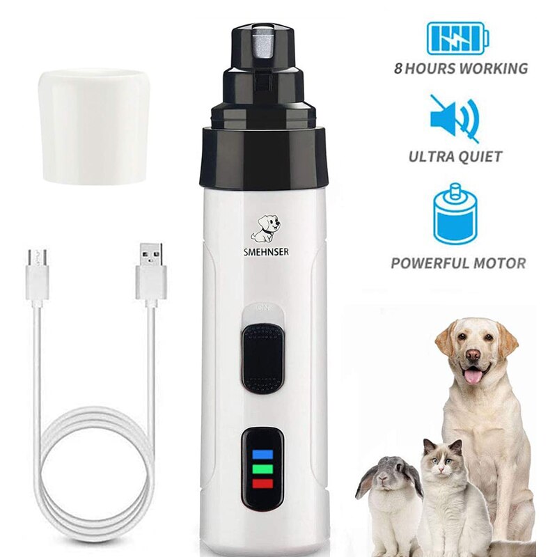Nagel Clipper Für Hunde Nagel Clippers Haustier Grinder Kurze Unhas Gato Für Katzen Hund Nagel Clipper USB Tier Pflege Trimmer geräuscharm