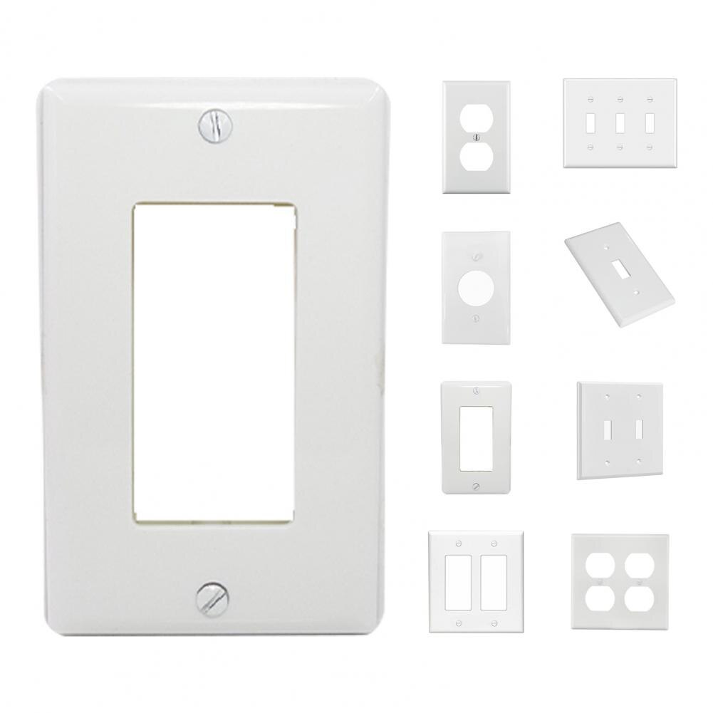 Socket Plate Hard Heat Resistant US Standard Wall Switch Receptacle Outlet Cover for Home