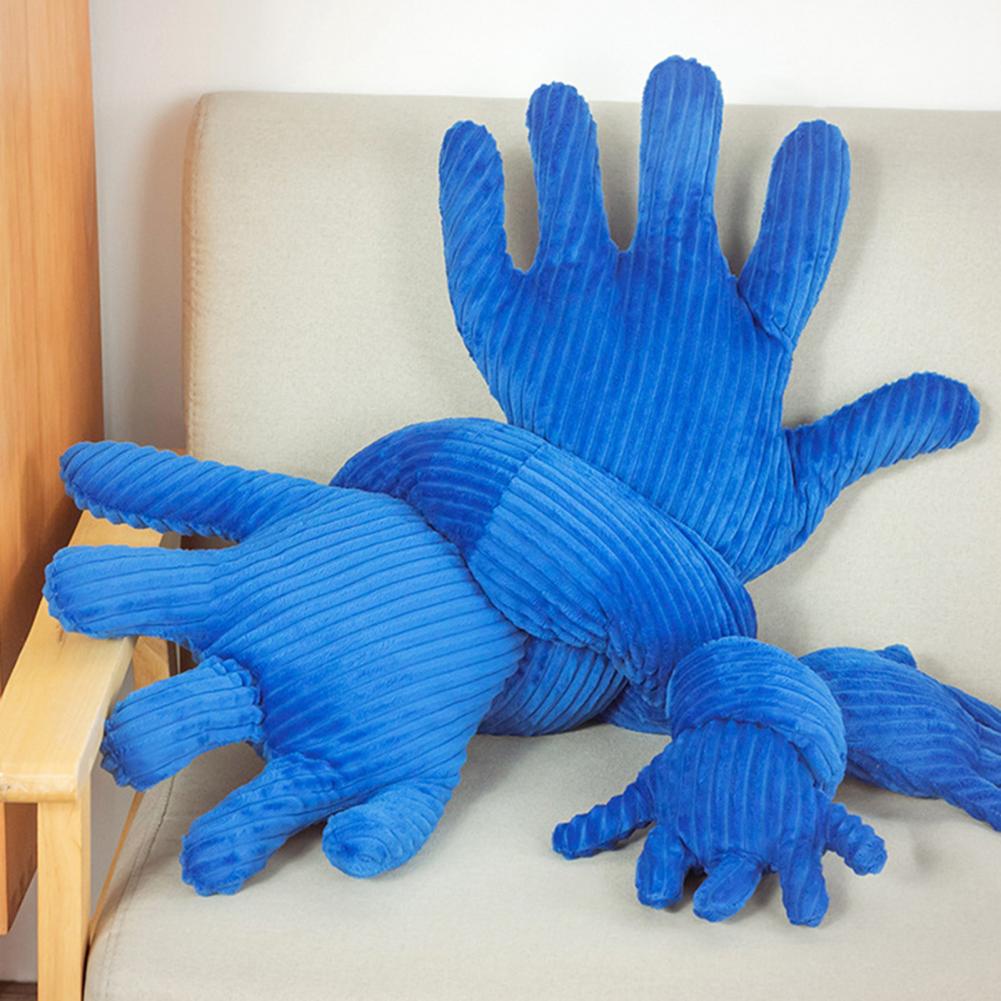 Blue Hand Hug Pillow Cozy Skin-friendly Fine Workmanship Ins Wind Sofa Decor Hand Sleeping Cushion for Sofa Decor