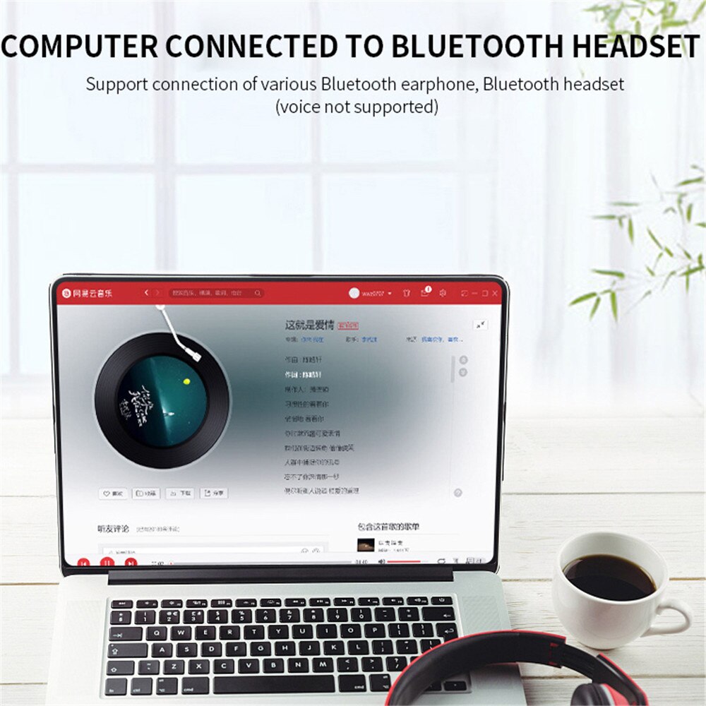 5.0 Bluetooth Transmitter Dongle USB Music Stereo Wireless Adapter For Desktop PC MP3 Player Music Receiver