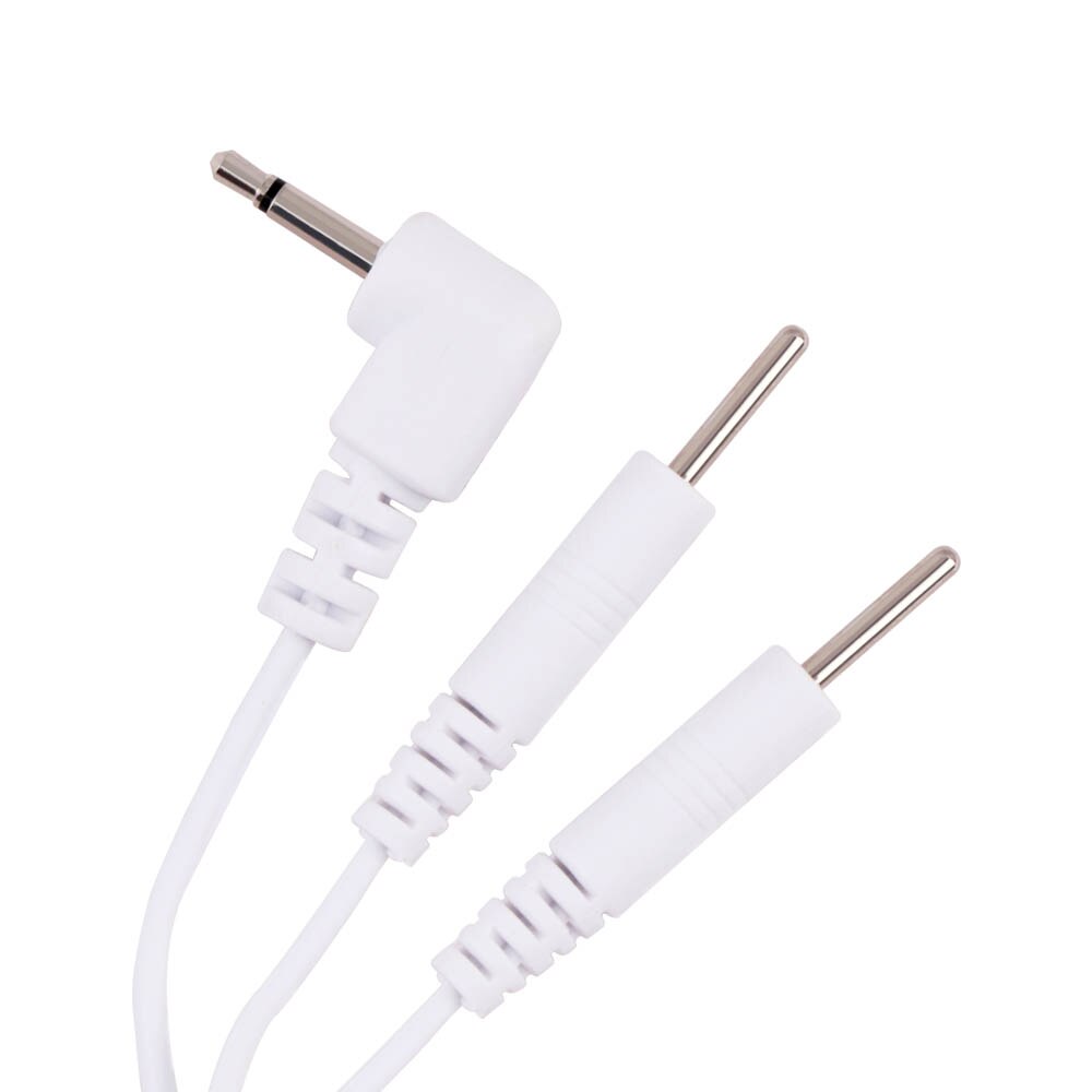 2 in 1 elektrode tens pin type kabel geleidende lijn draad kop 20mm voor elektrode pad digitale tens machine therapie massage