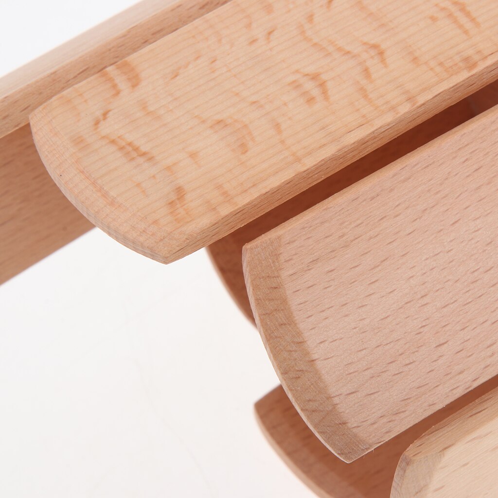 Wooden Multi Sound Percussion Tube Musical Instrument with Handle and Beater