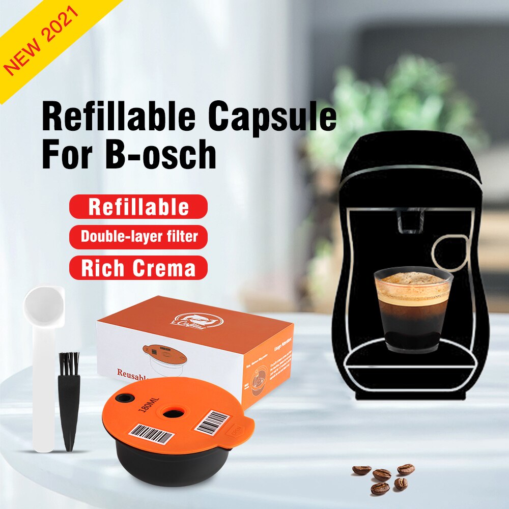 Aankomst Navulbare Koffie Capsules Compatibel Met B 0sch Machine Tassim 0 Herbruikbare Koffie Pod Crema Maker Milieuvriendelijke