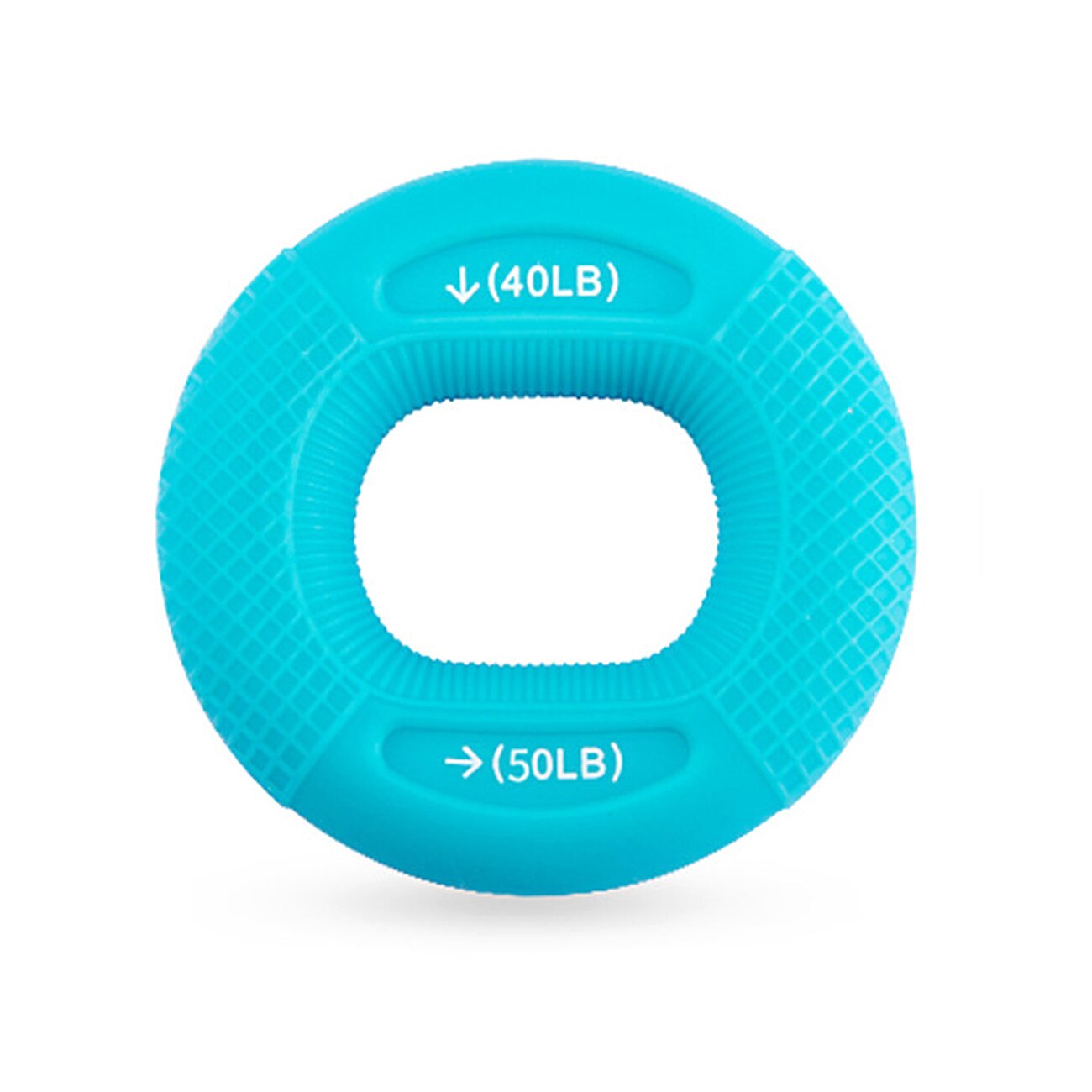 Hand Grip Finger Pow Trainer Solid Silicone Rubber Ring Hand Expander Exerciser Fingers Gripper Powerball Hand Exerciser Grip: Blue