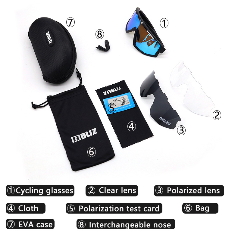 Polariserede cykelsolbriller sportsbriller mountainbike racercykel briller mænd kvinder løb fiskeri mountainbike cykelbriller fotokromiske linser