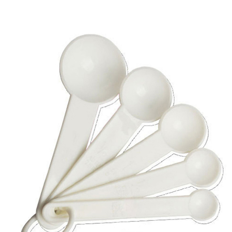 Salt oil kitchen spoon lovely colour measuring works spoons cup baking utensil set kit spoon kitchenware 5pcs: Blue