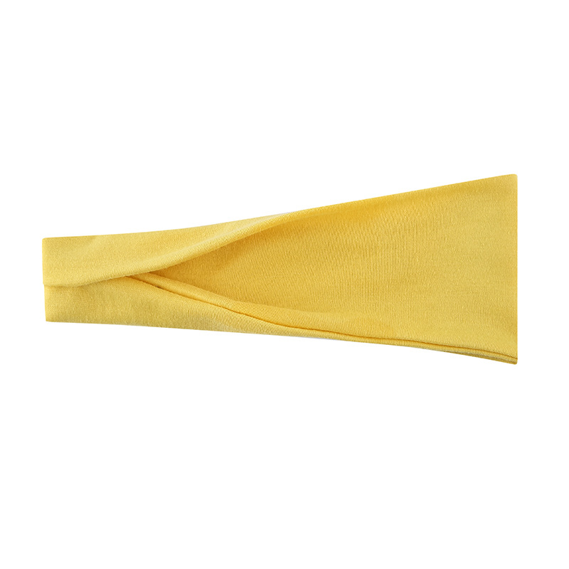 Diadema para mujer, turbante, bandas elásticas para el cabello de Color sólido, diadema para Yoga, aro para el cabello de maquillaje a la , diadema vintage, accesorios para el cabello: Oro