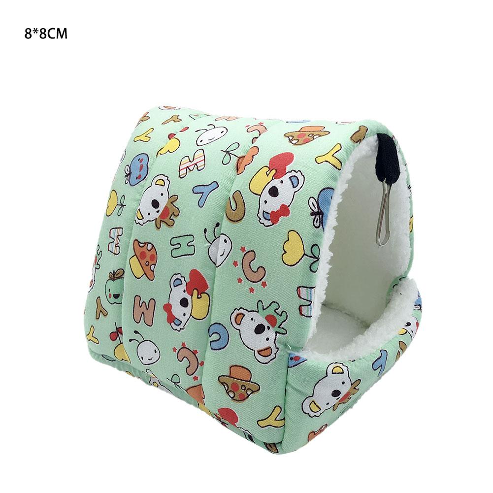 Tente-hamac molletonnée pour petits animaux de compagnie,petite maison douillette et confortable idéale comme lit pour un hamster, cochon d'Inde ou écureuil, au printemps et en hiver: L