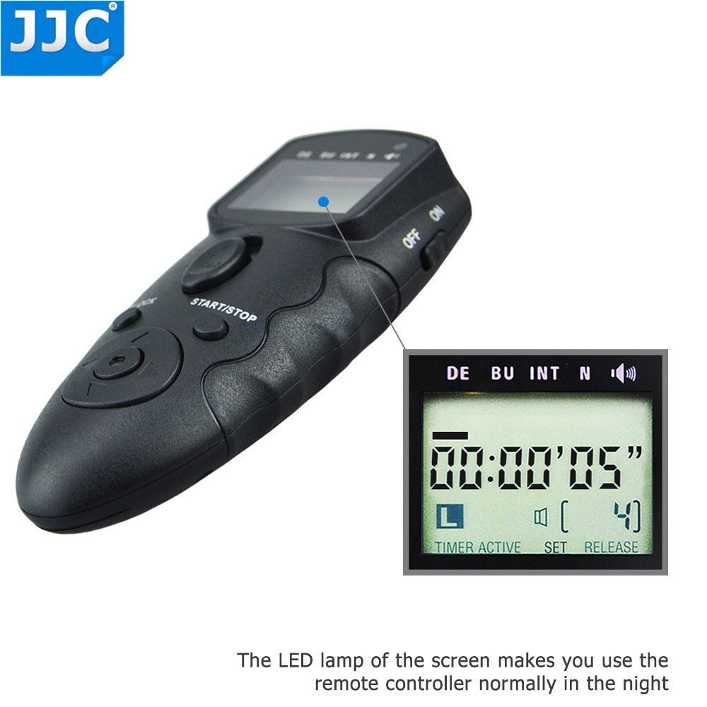 JJC 2.4GHz 56 Channels DSLR RF Wireless Timer Remote Control for OLYMPUS OM-D E-M1 III E-M10 Mark II PEN F OM-D EM5 II E-PL6