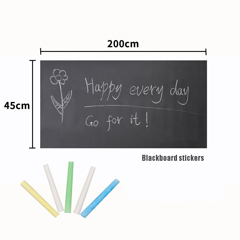 Verdikte Blackboard Muursticker Pvc Onderwijs Bericht Board Graffiti Muur Sticker Milieubescherming Whiteboard Plakken: A