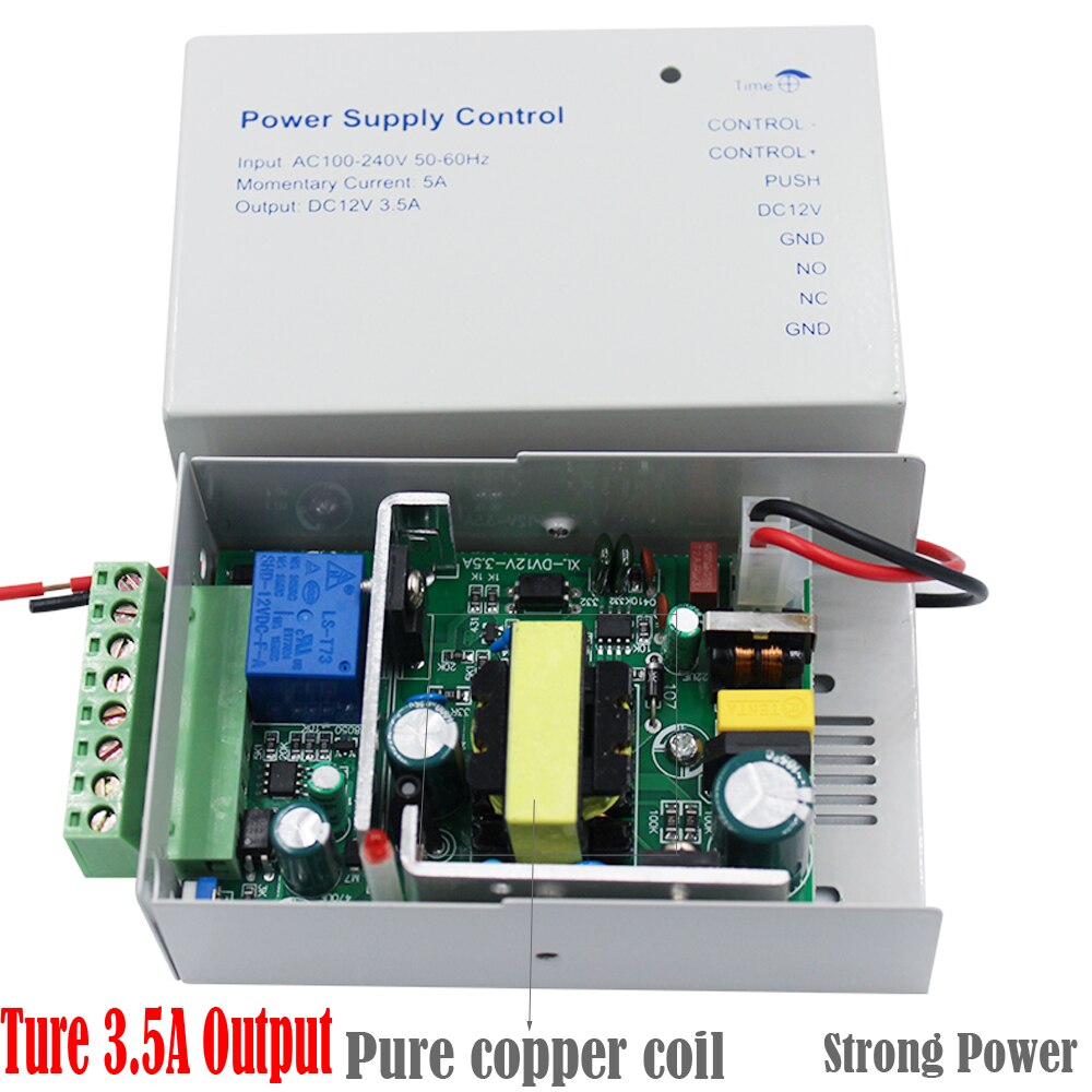 Dc 12v 3.5a ac 100 ~ 240v transformer dør leverandør adapter covertor system maskin adgangskontrol strømforsyning