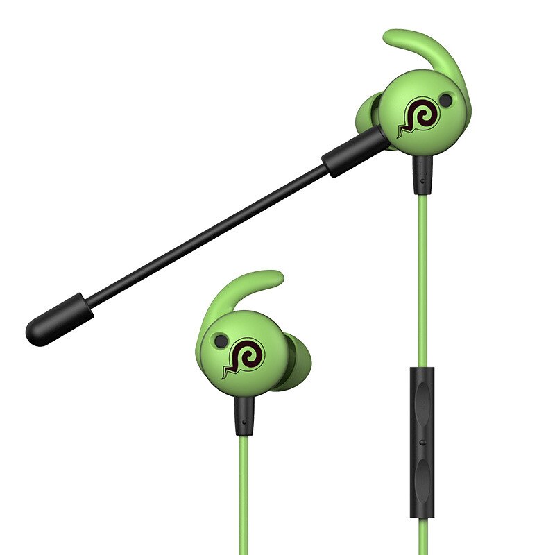 Söt tjej mobiltelefon spel headset in-ear jedi överlevnad live med vete e-sport headset l böjda trådade headset: Blå