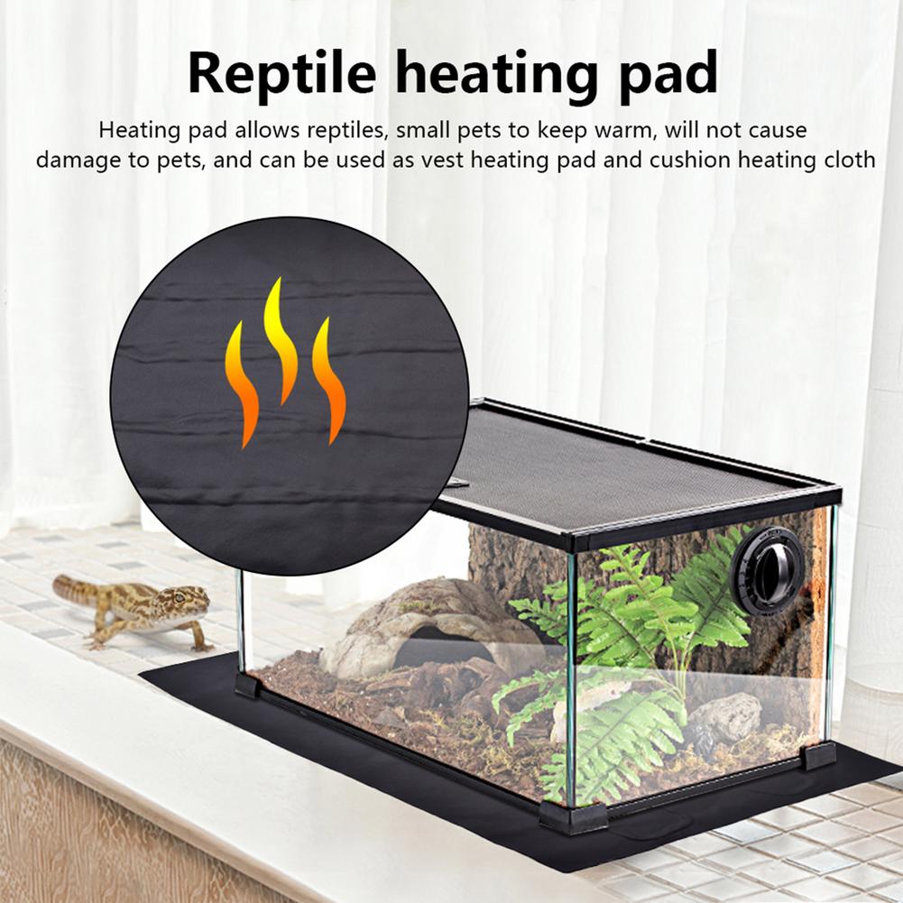 Reptile Heating Mat Adjustable Temperature Controller Terrarium Heating Mat Warmer Heating Pad for Pet Turtles Snake Lizard