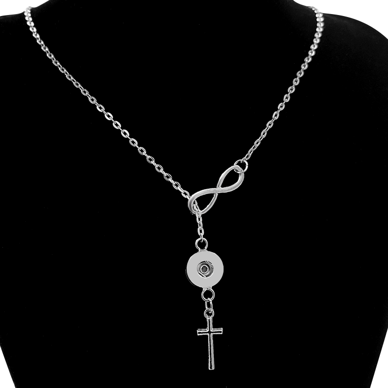 NEUE DJ0028 Kreuz anhänger Kette schnappen halskette passen DIY 12MM schnappen tasten jewlery