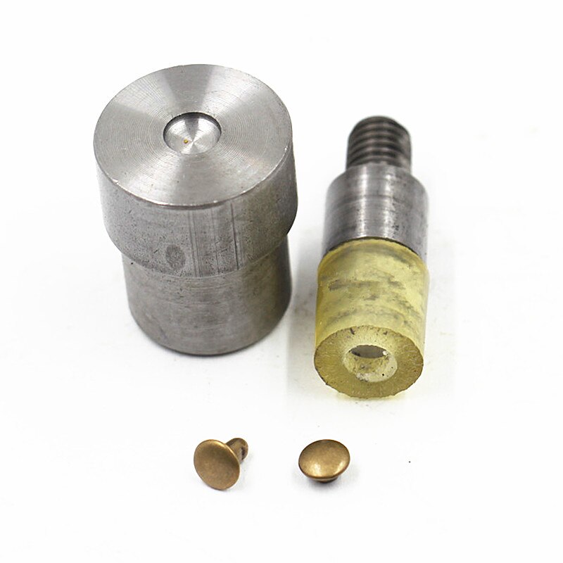 1pc Metal Snap Knoppen Klinknagels Jeans Knoppen Oogjes Sterven Persmachine voor Installeren Knoppen Ponsen Persmachine Mold + 1pc Handschoen: 6X6mm  rivets mold