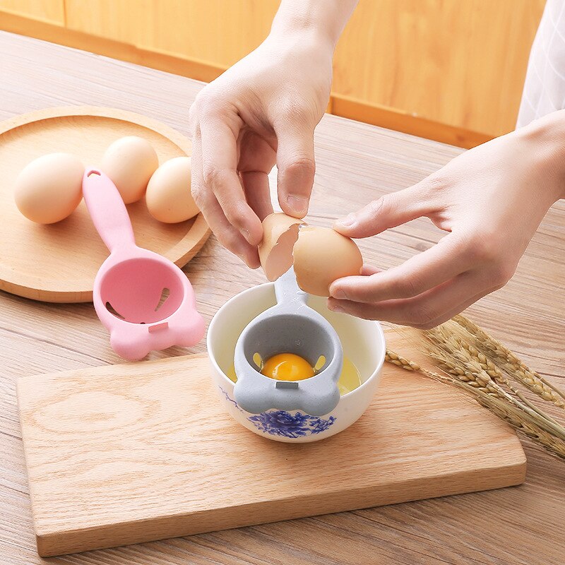 Separador de clara de huevo de plástico para el hogar, separador de filtro de yema de huevo, utensilios de repostería para cocina, accesorios de cocina al por mayor