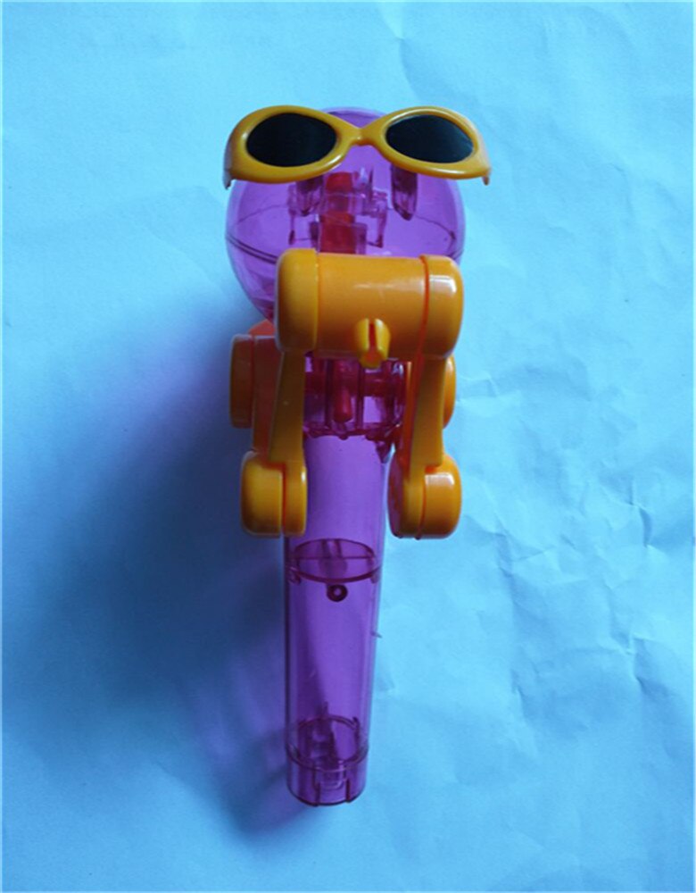 1PCS Personality Toys Lollipop Holder Decompression Toys Lollipop Robot Candy Dustproof Storage Novelty Toy: red