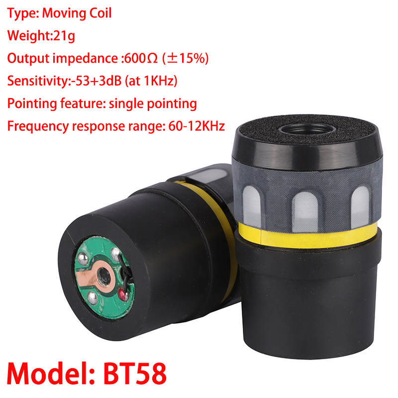  1PCS SM58 SM57 508A BT58 330 Cardioid Dynamic Microphone Capsule For Shure Wired Wireless Mic Replacement