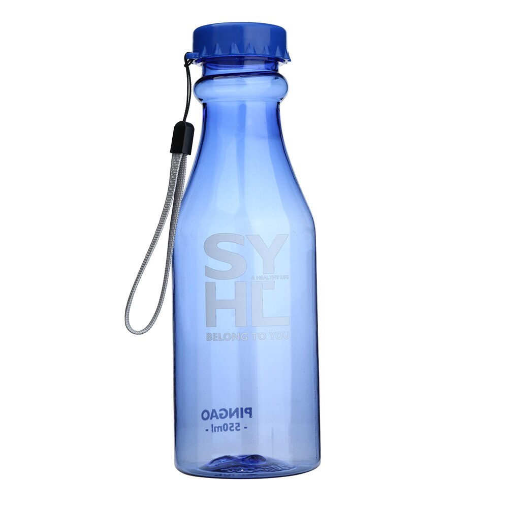 20% wasser flasche Unzerbrechlich draussen Sport Reise Tragbaren Leck-beweis Radfahren Camping Wasser 550ML Zubehör: Blau 