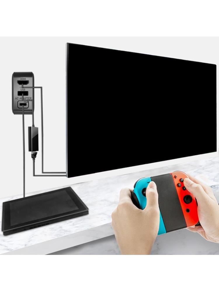 Charging Dock Support Host Switching TV HDM Cast Screen For Nintend Switch PC R9JB
