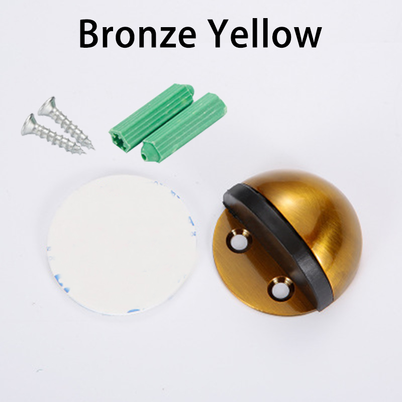 Stainless Steel magnetic door stopper dual catch no punching door bumper wedge wall door stopper