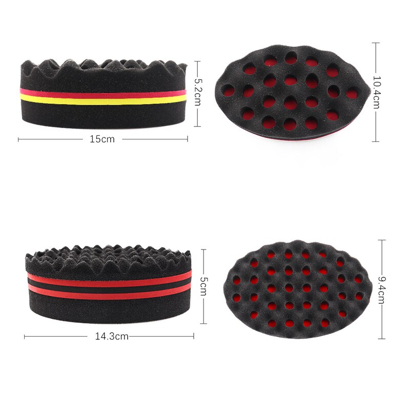 African Magic Barber Sponge Hair Brush For Black Man Hair Twist Sponge Double Sided Magic Hair Curl Weave Dreads Sponge Brush