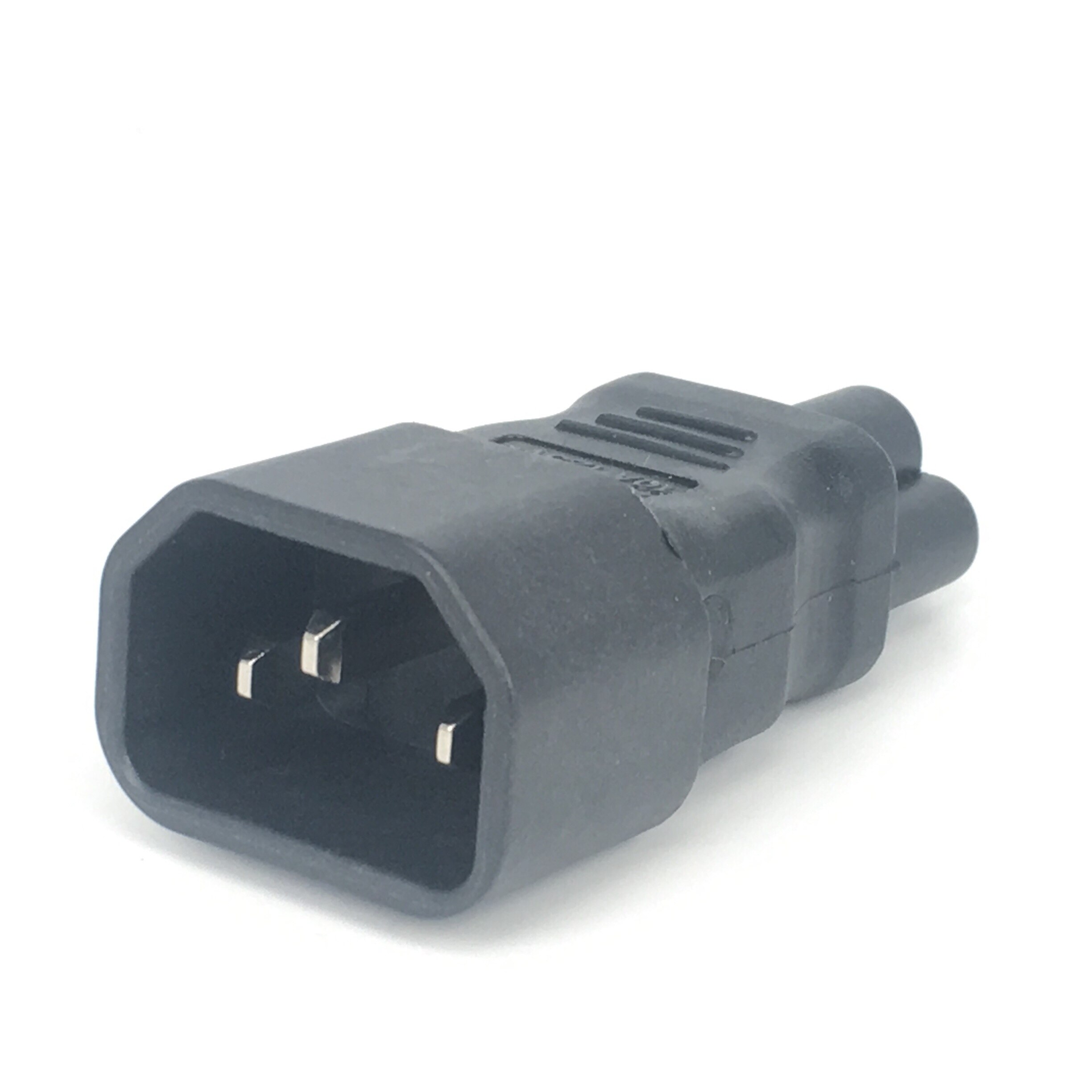 IEC 320 C14 3-Pin Male Naar C5 3-Pin Female Power Plug Converter Adapter