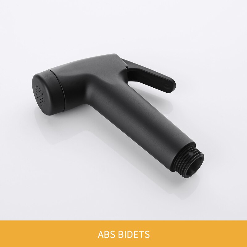 Wc Bidet Sproeier Set Kit Moslim Douche Handheld Zwart Bidet Kraan Bad Tap Handspuit Abs Douchekop Zelfreinigende: Bidet only