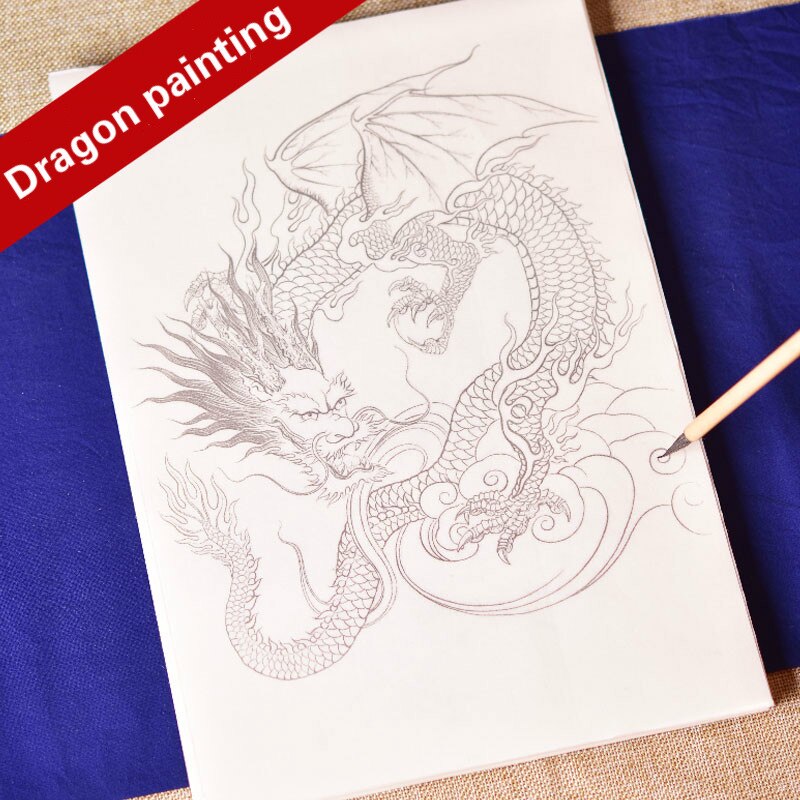 Tamron – manuscrit en papier de riz, dessin méticuleux, couleur, riz mûr, Tradition, dessin dragon pour débutants, aquarelle, peinture chinoise
