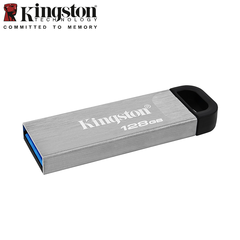 Kingston DataTraveler Kyson USB Flash Drive met stijlvolle capless metalen behuizing 32GB 64GB 128GB 256GB 512GB Pen Drive USB3.2 u Disk