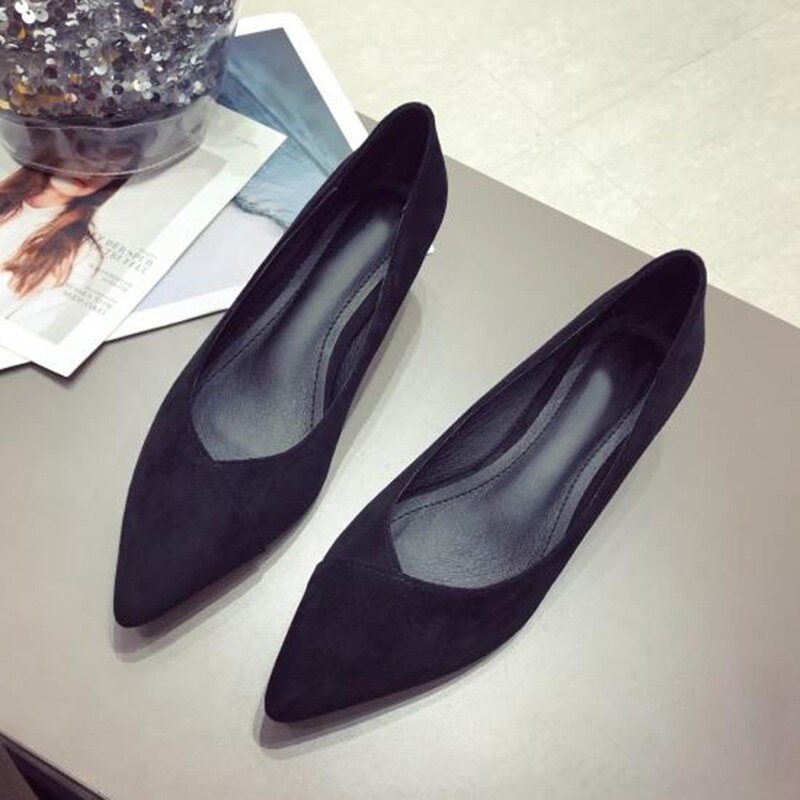 Lente damesschoenen kantoor dames hoge hakken pointe schoenen dames pumps dames hakken schoenen lage hakken 3cm a735: Zwart / 9