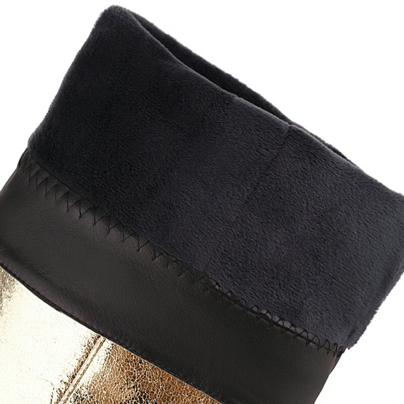 Dames overknee laarzen puntige neus dunne hoge hak dames lange laarzen rits dames winterschoenen goud zilver