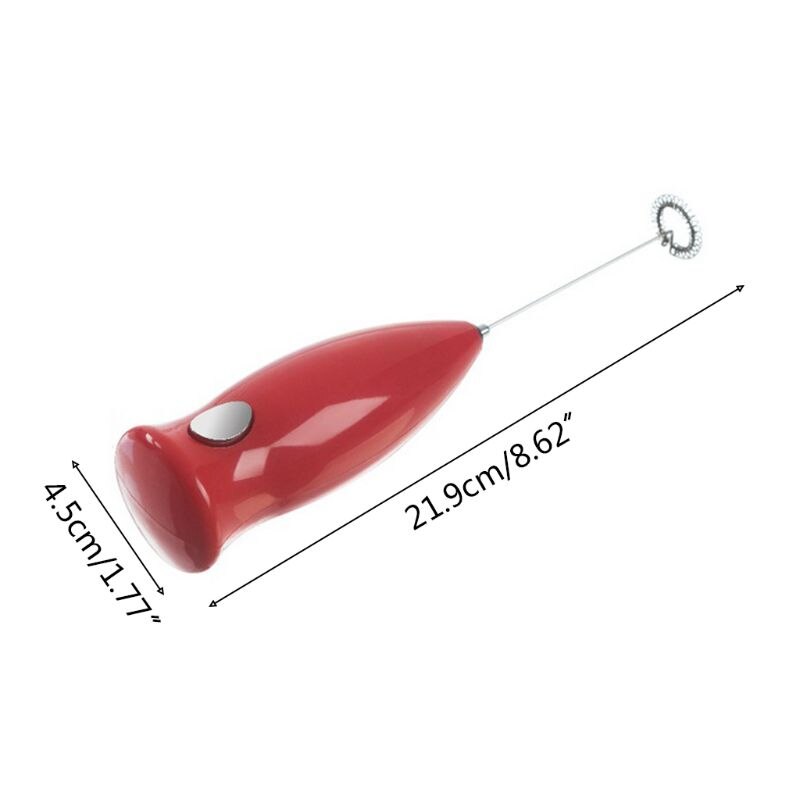 Minimixer elektrisk handhållen mixer äggvisp mjölkskummare rostfritt stål knapp försörjning köksmaterial