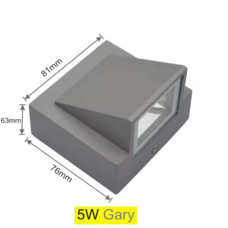 Aluminium 5W 10W Wandlamp Waterdichte Outdoor LED Wandlamp IP65 Tuinverlichting Lamp voor Balkon Decoratie AC110V 220V: Licht Groen / changeable