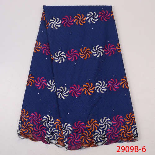 Swiss voile lace in switzerland swiss dry lace in switzerland,African cotton lace with rhinestones KS2909B-4: 2909B- 6