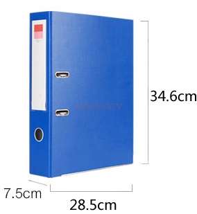 1 pcs A4 Binder Punch Folder 2 Hole Data Folder Office Personnel File Folder