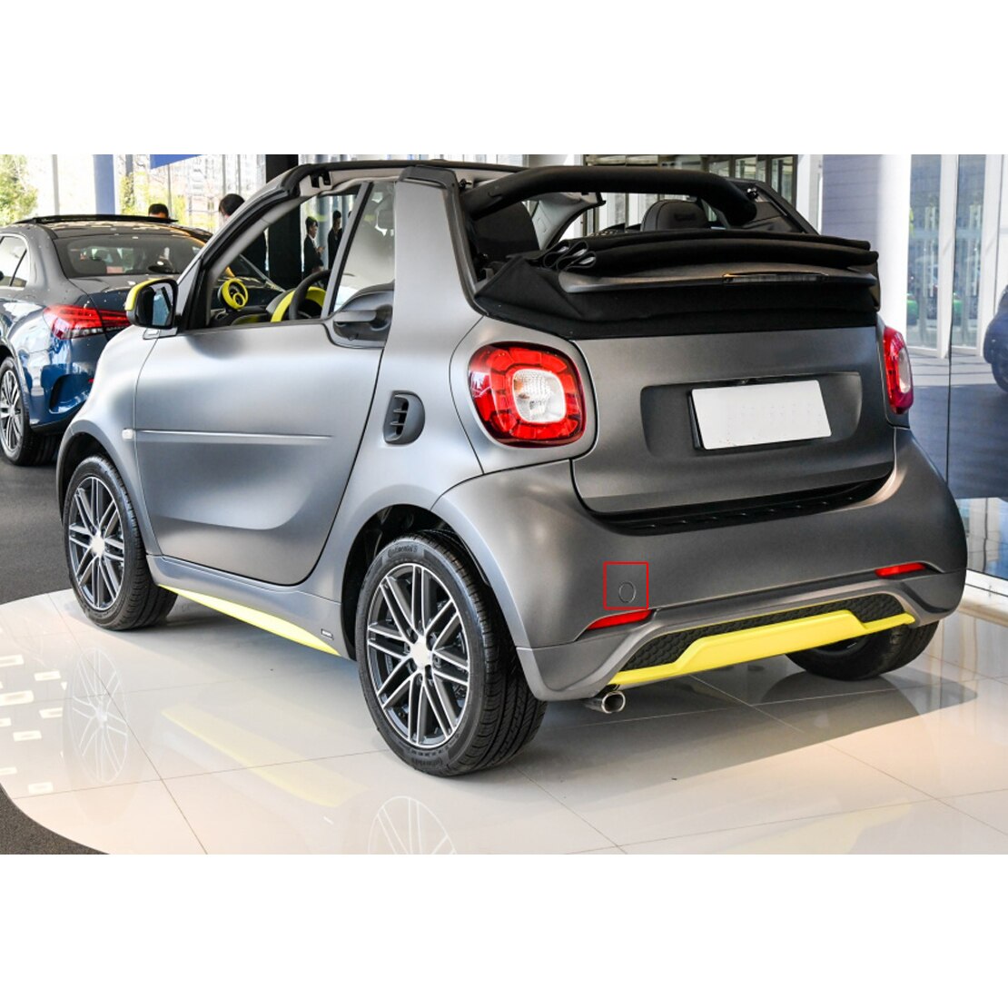 Tapa de la cubierta del ojo del gancho de remolque del parachoques trasero, compatible con Smart Fortwo 453