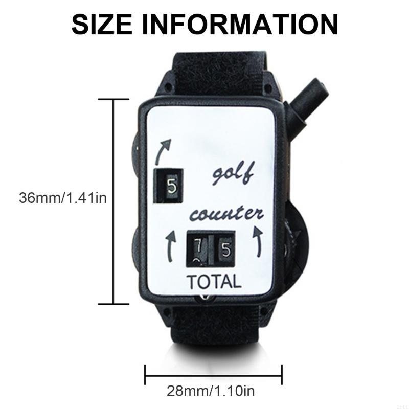 Golfs Score Counter Manual Dials Golfs Strokes Counter Watch with Reset Golfs Count Scorer Scoring Keepers Enduring
