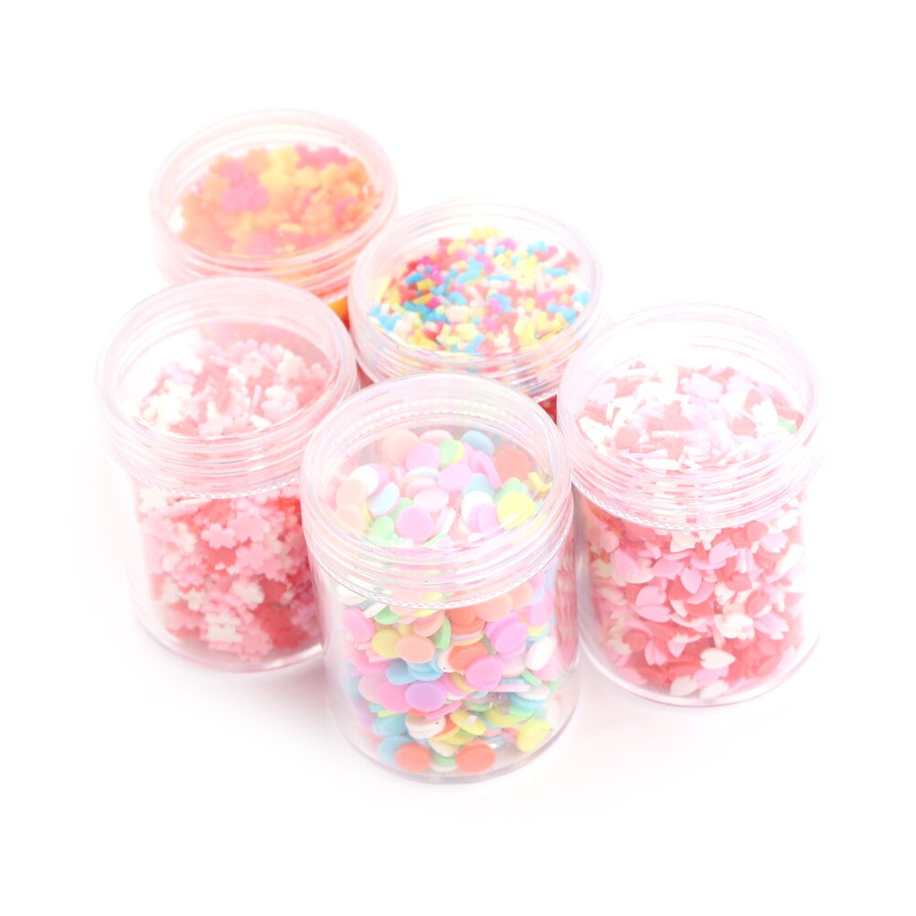 1 scatola FAI DA TE Argilla Polimerica Falso Della Caramella Dolci di Zucchero Cospargere Decorazioni per La Casa Delle Bambole Falso Torta dolce Cibo Simulazione