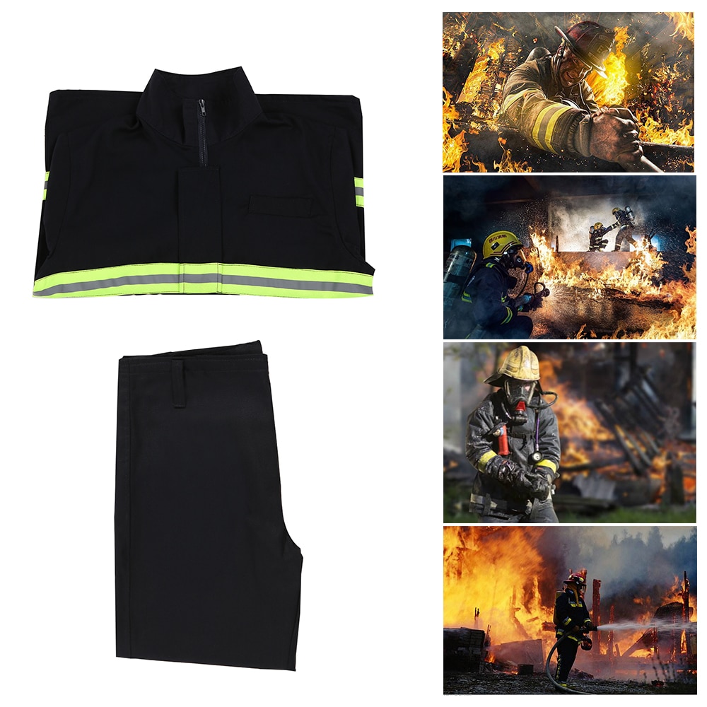 Flame Retardant Clothing Fire Resistant Clothes Fireproof Waterproof Heatproof Fire Fighting Equipment Suitable Height 175cm