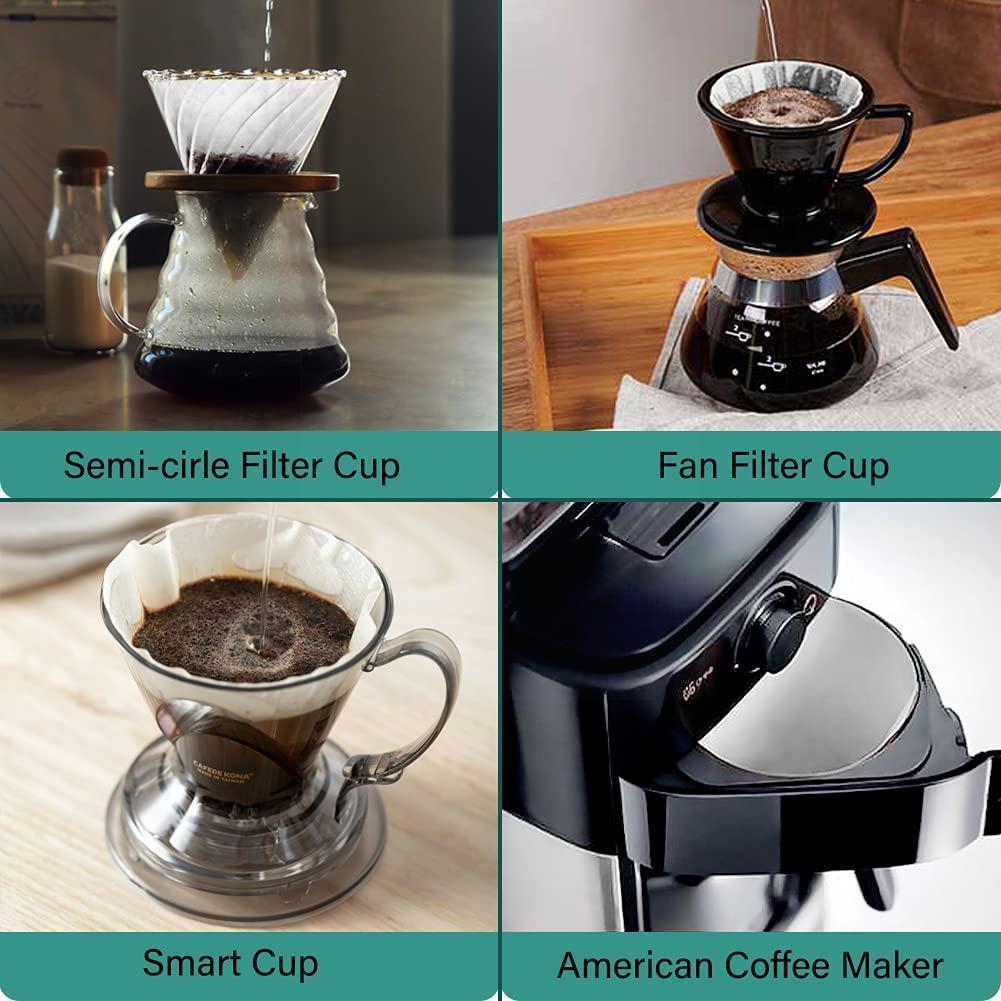Coffee Pot Filter Paper V60 By Hand Drip Cup 50pcs Machine Fan Filter American V-shaped Coffee K7m7