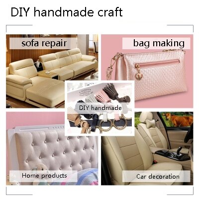 Meetee 50x137cm Faux PU tela de cuero suave 8mm de cuero Artificial grueso para coser sofá bolsa cama coche decoración de cuero Material