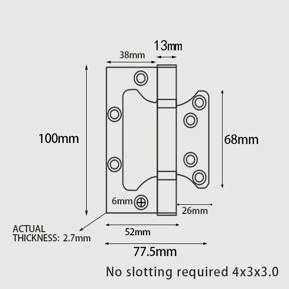 Slot-Gratis Rvs Deur Higle 4 Inch Onzichtbare Houten Deur Scharnier Kast Scharnieren Stille Zwarte Deur scharnier