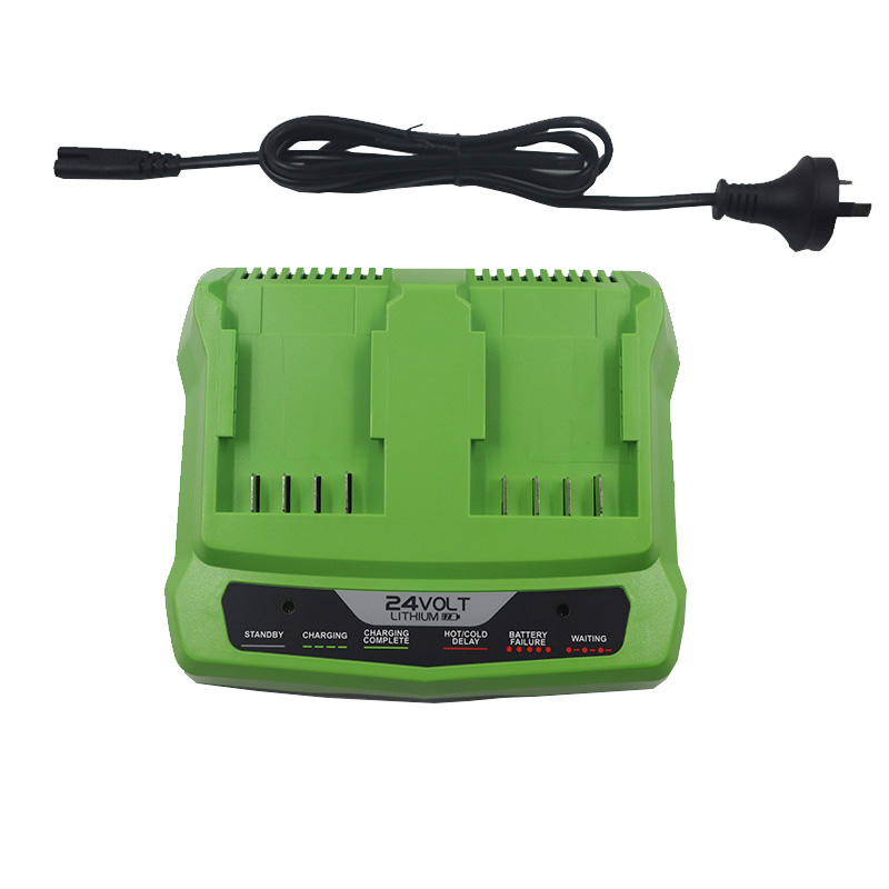 Voor Greenworks 24V Lader Dubbele Oplaadpoort 1.5a Li-Ion Acculader Voor Greenworks 24V Li-Ion Batterij