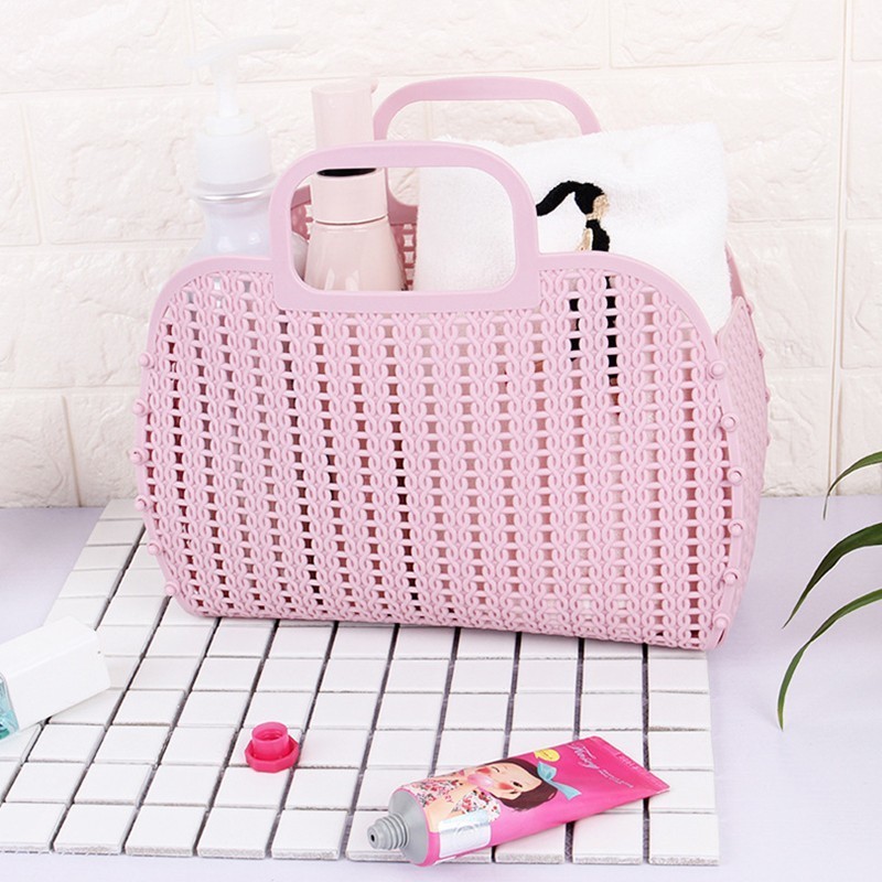 Mode Vouwen Opslag Mand Colorfulplastic Draagbare Keuken Badkamer Bad Mand Badkamer Accessoires Organisatoren