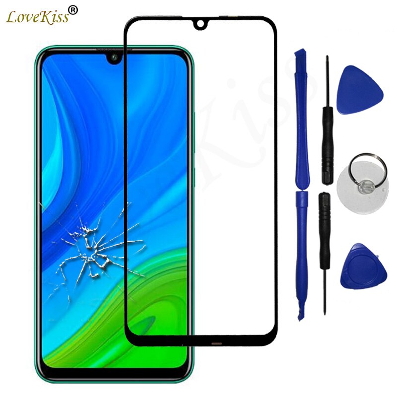 Panel frontal para Huawei P Smart , , , POT-LX1, POT-LX1A, cubierta de cristal con pantalla táctil, sin pantalla LCD, Sensor digitalizador