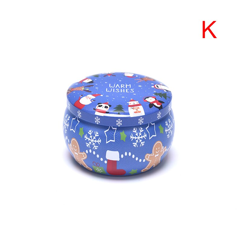 Botes de lata fabricación de velas para Navidad, recipientes para decoraciones navideñas, caja de almacenamiento de , Caja Sellada a prueba de humedad, 1 ud.