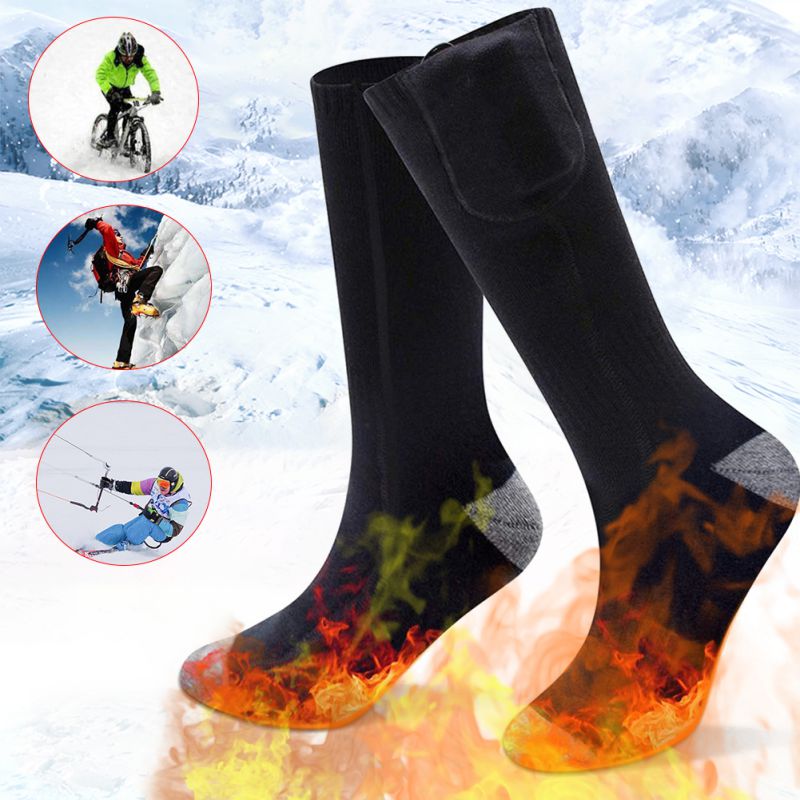 Vinter varm sok fjernbetjening elektriske sokker opladning termostat lithium batteri opvarmning sokker kan vaskes og varme