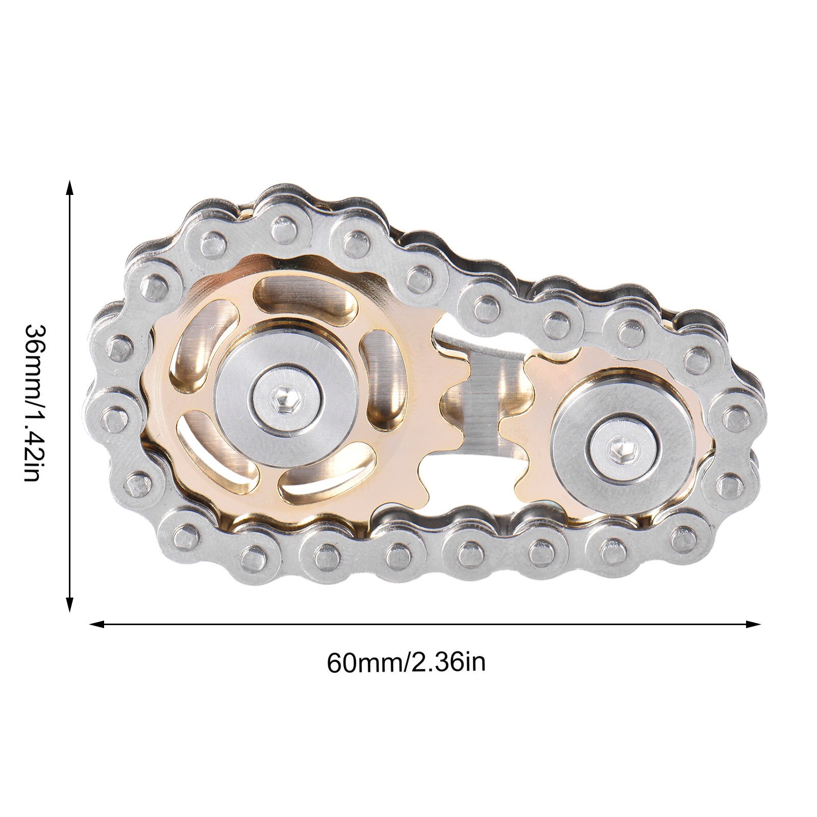 Volano punta delle dita giocattolo pignone in acciaio inossidabile pignone ruota dentata giocattolo giroscopio portatile Spinner