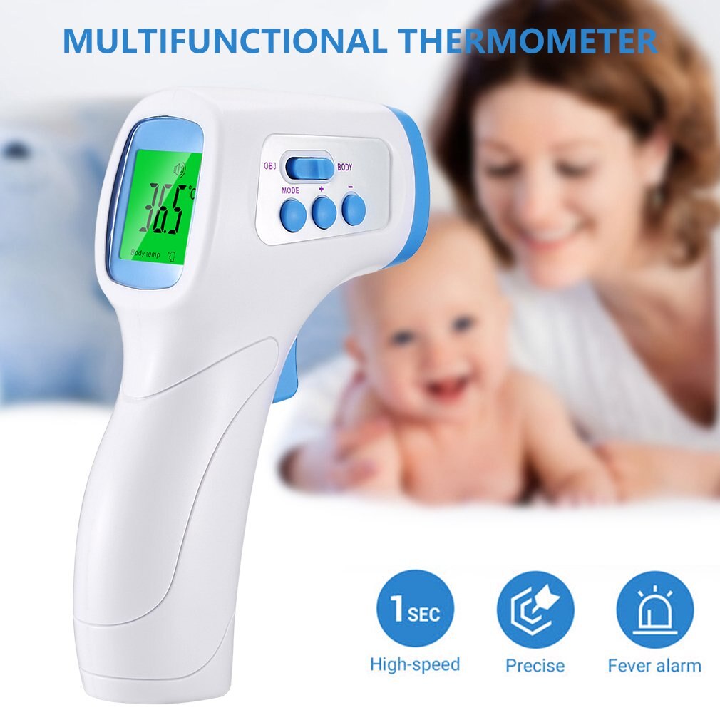 Non Contact Infrarood Voorhoofd Thermometer Voor Koorts Body Thermometer En Oppervlak Thermometer 2 1 Dual Mode Thermometer – Grandado